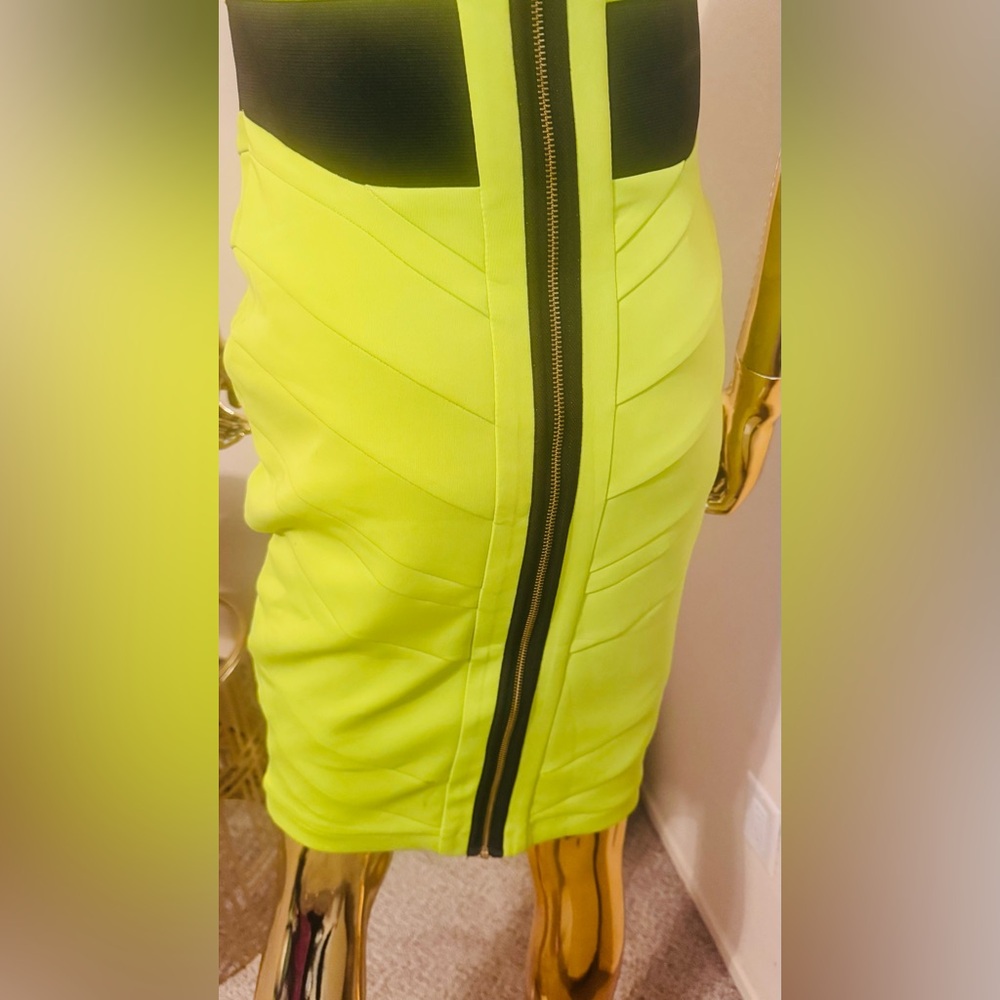 Arrogant Cat London Lime Green Form Fitting Dress, Cocktail, Club wear, Size S - Picture 12 of 16